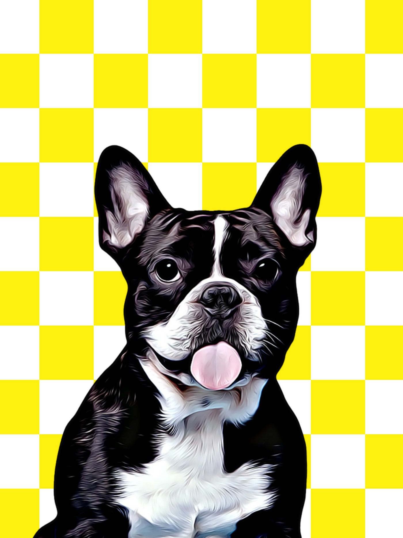 Yello Checkers Canvas